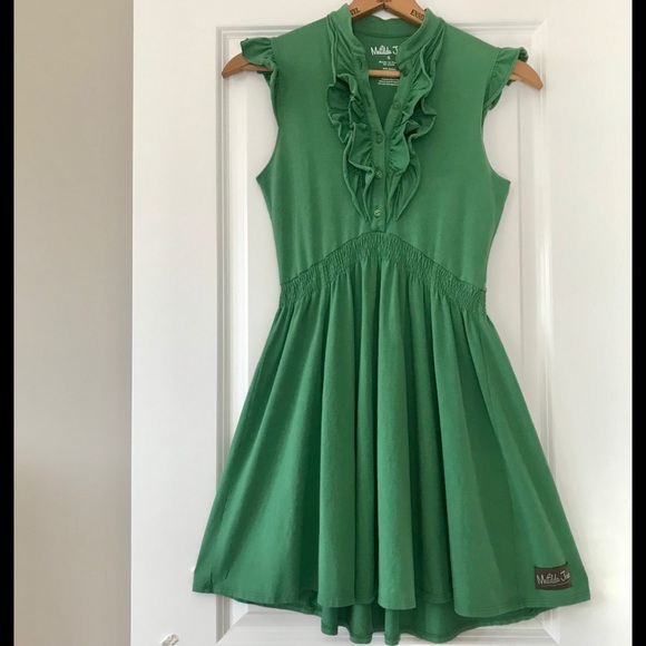 Matilda Jane Dresses & Skirts - Matilda Jane ruffled green A-line dress